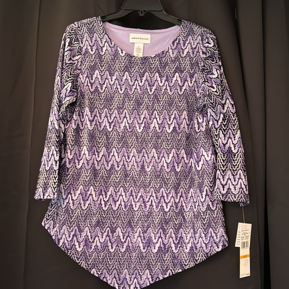 NWT Alfred dunner 3/4 top - Picture 2 of 6